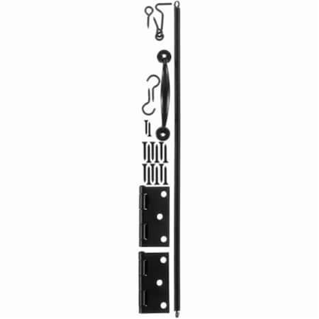 Tool Wood Screen Door Hardware Set; Black TO576060